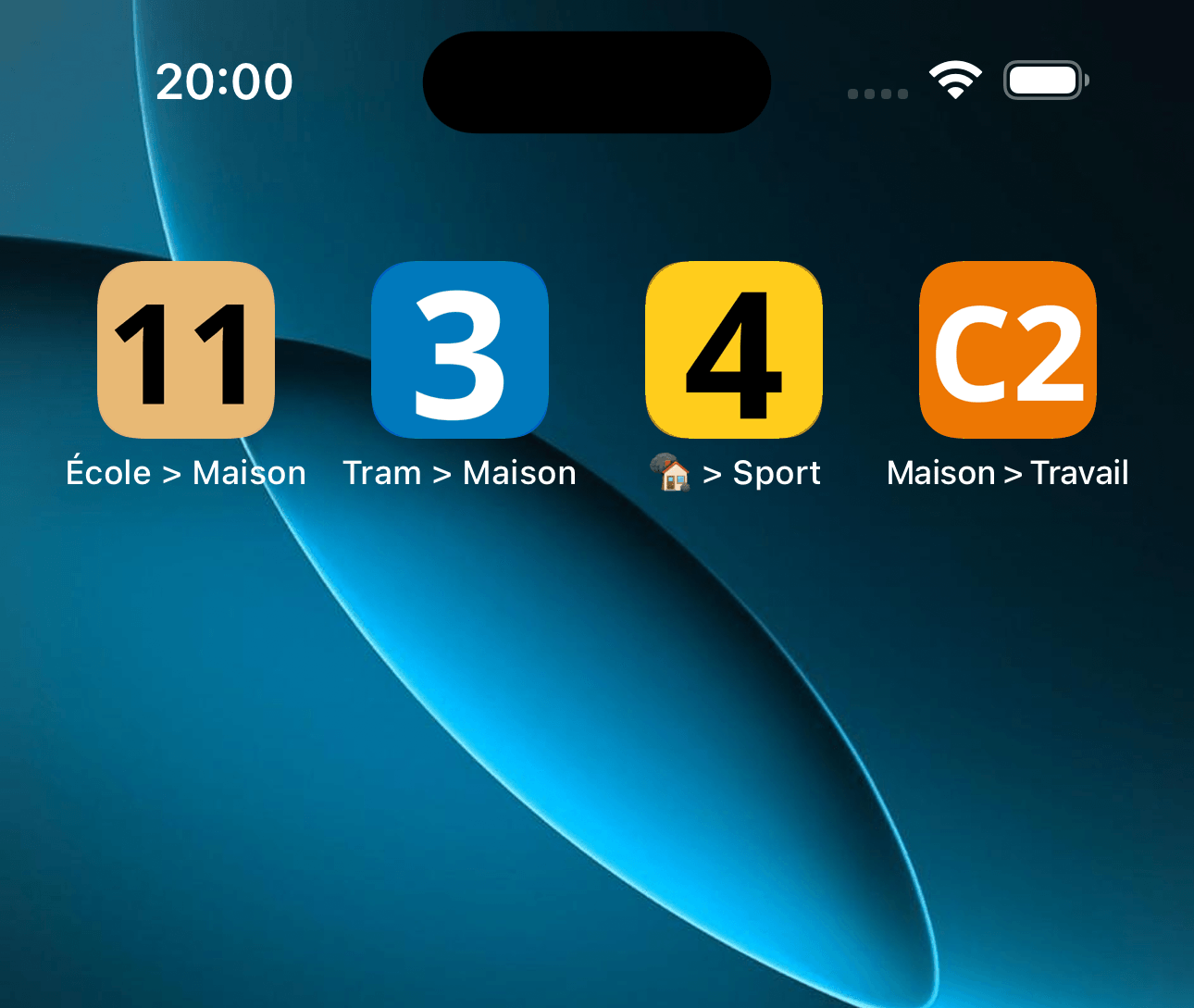 Application Infotan installée sur un iPhone